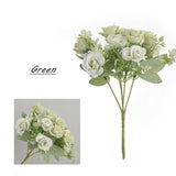 Artificial 10-head Silk Rose Flower Bouquet