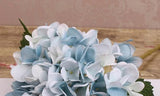 Artificial Single-stem Hydrangea Flowers - 11 pieces