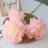 Artificial Silk 5-head Peony Bouquet