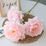 Artificial Silk 5-head Peony Bouquet