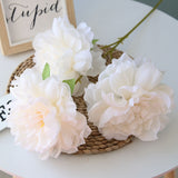 Artificial Silk 5-head Peony Bouquet