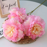 Artificial Silk 5-head Peony Bouquet