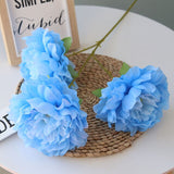 Artificial Silk 5-head Peony Bouquet