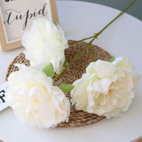 Artificial Silk 5-head Peony Bouquet
