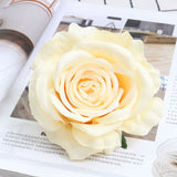 Artificial Silk Rose Flower Heads - 20 pieces