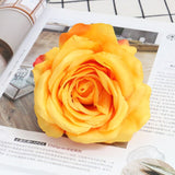 Artificial Silk Rose Flower Heads - 20 pieces