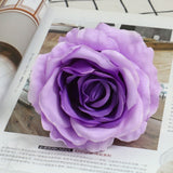 Artificial Silk Rose Flower Heads - 20 pieces