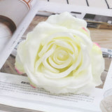 Artificial Silk Rose Flower Heads - 20 pieces
