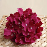 Artificial Silk Hydrangea Flower Heads - 50 pieces