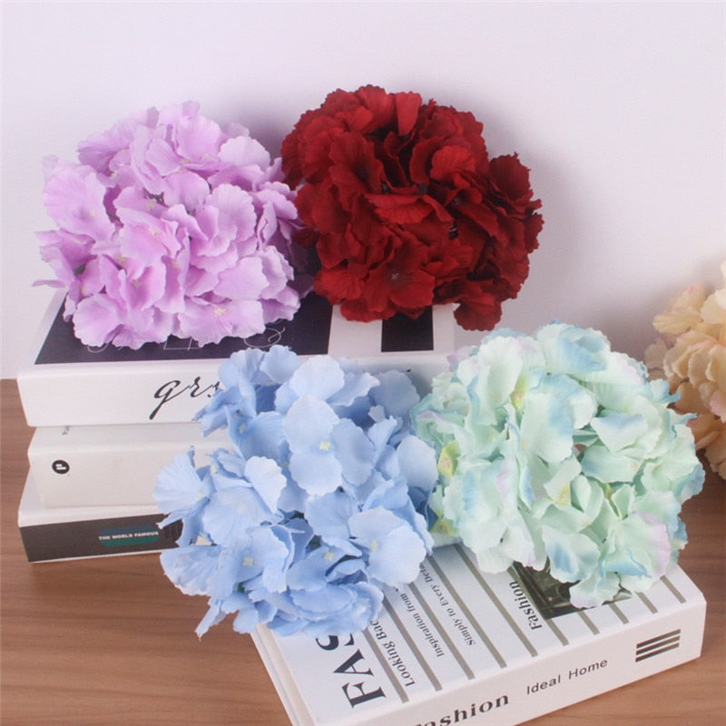 Artificial Large Hydrangea Flower Heads - 15 pieces