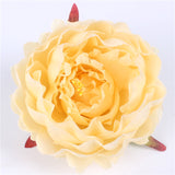 Artificial Silk Peony Flower Heads - 100 pieces