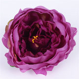 Artificial Silk Peony Flower Heads - 100 pieces