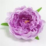 Artificial Silk Peony Flower Heads - 100 pieces