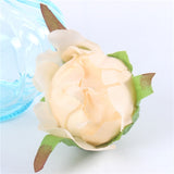 Artificial Silk Peony Flower Heads - 100 pieces