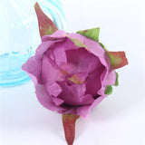 Artificial Silk Peony Flower Heads - 100 pieces