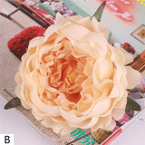 Artificial Silk Peony Flower Heads - 5 pieces