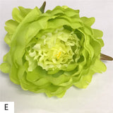 Artificial Silk Peony Flower Heads - 5 pieces