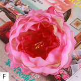 Artificial Silk Peony Flower Heads - 5 pieces