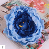 Artificial Silk Peony Flower Heads - 5 pieces