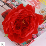 Artificial Silk Peony Flower Heads - 5 pieces
