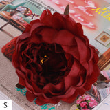 Artificial Silk Peony Flower Heads - 5 pieces