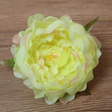 Artificial Silk Peony Flower Heads - 5 pieces