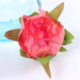 Artificial Silk Peony Flower Heads - 5 pieces