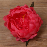 Artificial Silk Peony Flower Heads - 5 pieces