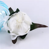Artificial Silk Peony Flower Heads - 5 pieces