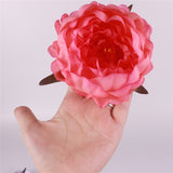 Artificial Silk Peony Flower Heads - 5 pieces