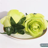 Artificial Silk Rose Flower Heads - 5 pieces