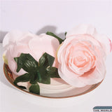 Artificial Silk Rose Flower Heads - 5 pieces