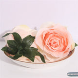 Artificial Silk Rose Flower Heads - 5 pieces
