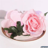 Artificial Silk Rose Flower Heads - 5 pieces