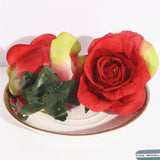 Artificial Silk Rose Flower Heads - 5 pieces