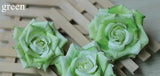 Artificial Silk Rose Flower Heads - 25 pieces