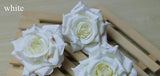 Artificial Silk Rose Flower Heads - 25 pieces