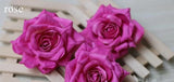 Artificial Silk Rose Flower Heads - 25 pieces