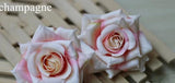 Artificial Silk Rose Flower Heads - 25 pieces