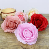 Artificial Silk Rose Flower Heads - 11 pieces