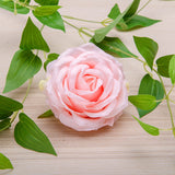 Artificial Silk Rose Peony Flower Heads - 8 pieces