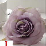 Artificial Silk Rose Flower Heads - 100 pieces