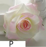 Artificial Silk Rose Flower Heads - 100 pieces