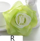 Artificial Silk Rose Flower Heads - 100 pieces