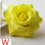 Artificial Silk Rose Flower Heads - 100 pieces