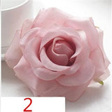 Artificial Silk Rose Flower Heads - 100 pieces