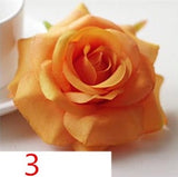 Artificial Silk Rose Flower Heads - 100 pieces