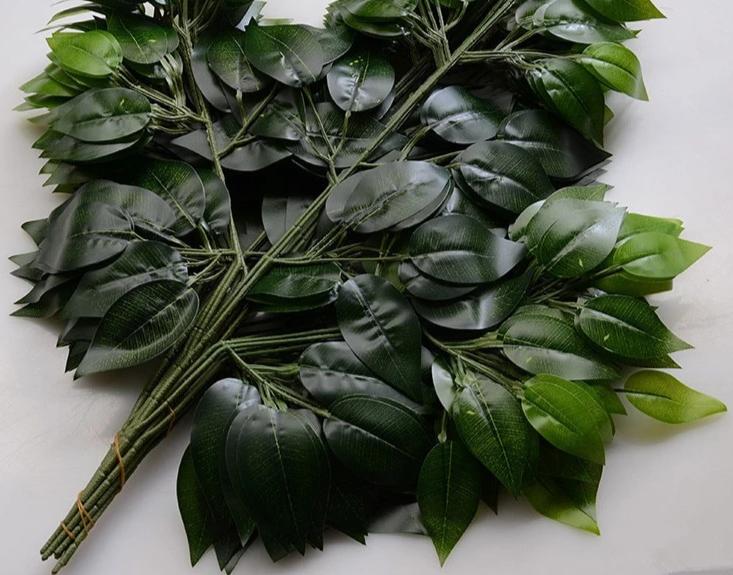 Artificial Green Leaf  - 12 pieces