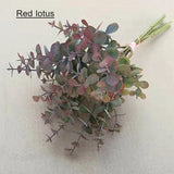 Artificial 6-branch Money Leaf Eucalyptus - 1 bouquet