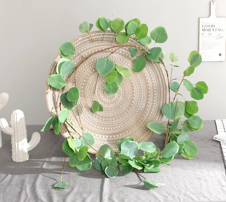 Artificial Silk Eucalyptus Rattan Plant Vine - 1 piece